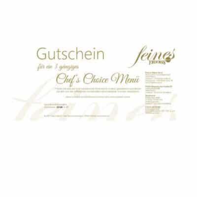 Gutschein 4-Gang Chef´s Choice Menü Frierss Feines Haus